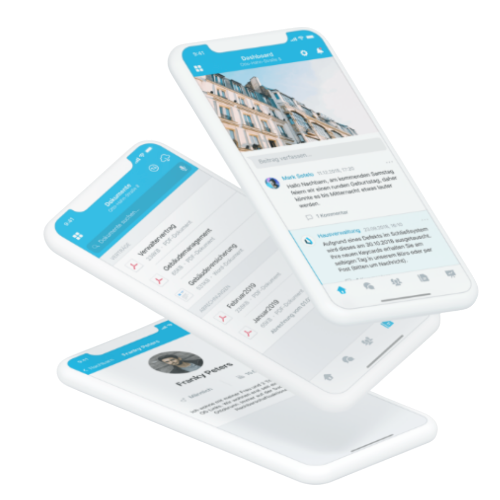 Fotos und Statusverfolgung per App.